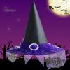 Eye-catching Halloween Witch Hat Soft Comfortable Adult Children's Headwear for Dress Up Decoration Props