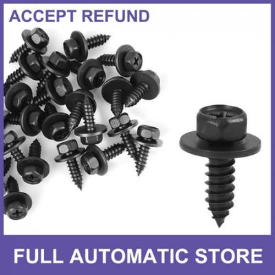 25 vis à tête hexagonale avec rondelle Noir 90159-60498 pour Toyota