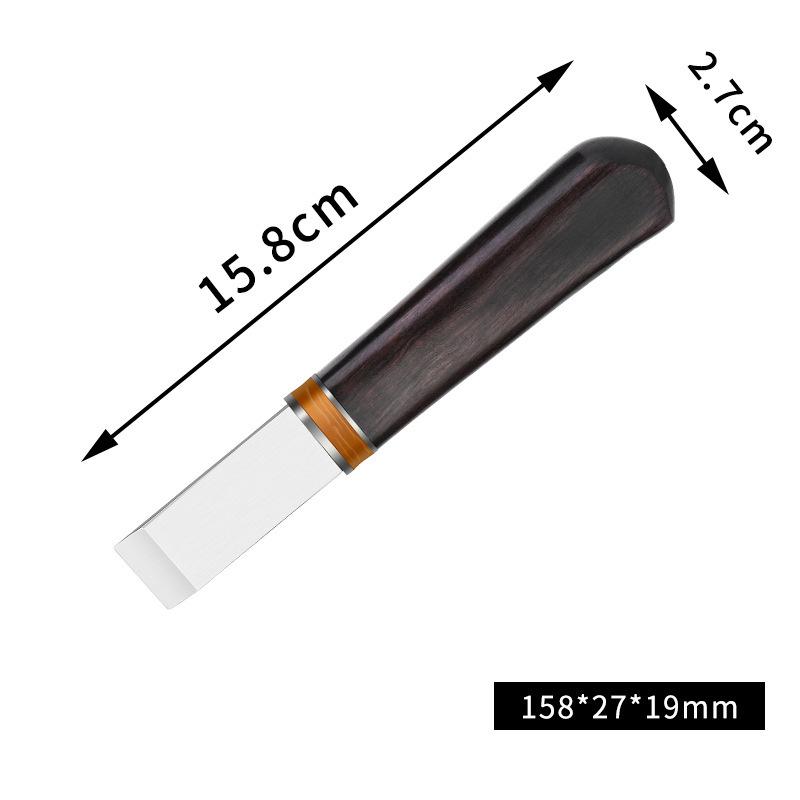 1 adet Deri İnceltme Bıçağı Profesyonel Deri El Sanatları Kesme Bıçağı Kendin Yap El Sanatları Bıçağı Ahşap Saplı İnceltme Aleti