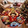 One Piece Pattern Round Rug, Indoor/Outdoor Mat, for Picnic, Gameroom, Bedroom, Office, Living Room, Home Decor Carpet, Birthday Gift
