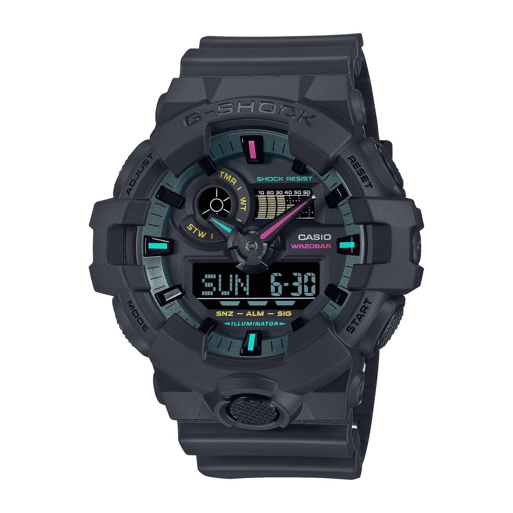 

[CASIO] G-Shock Watch Men s Multi Fluorescent Series GA-700MF-1AJF Black - Authorized Domestic