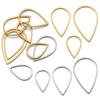 20pcs Stainless Steel Frames Charms DIY Resin Earring Pendants Base Geometry Hexagon Blank Bezel for Jewelry Making DIY Findings