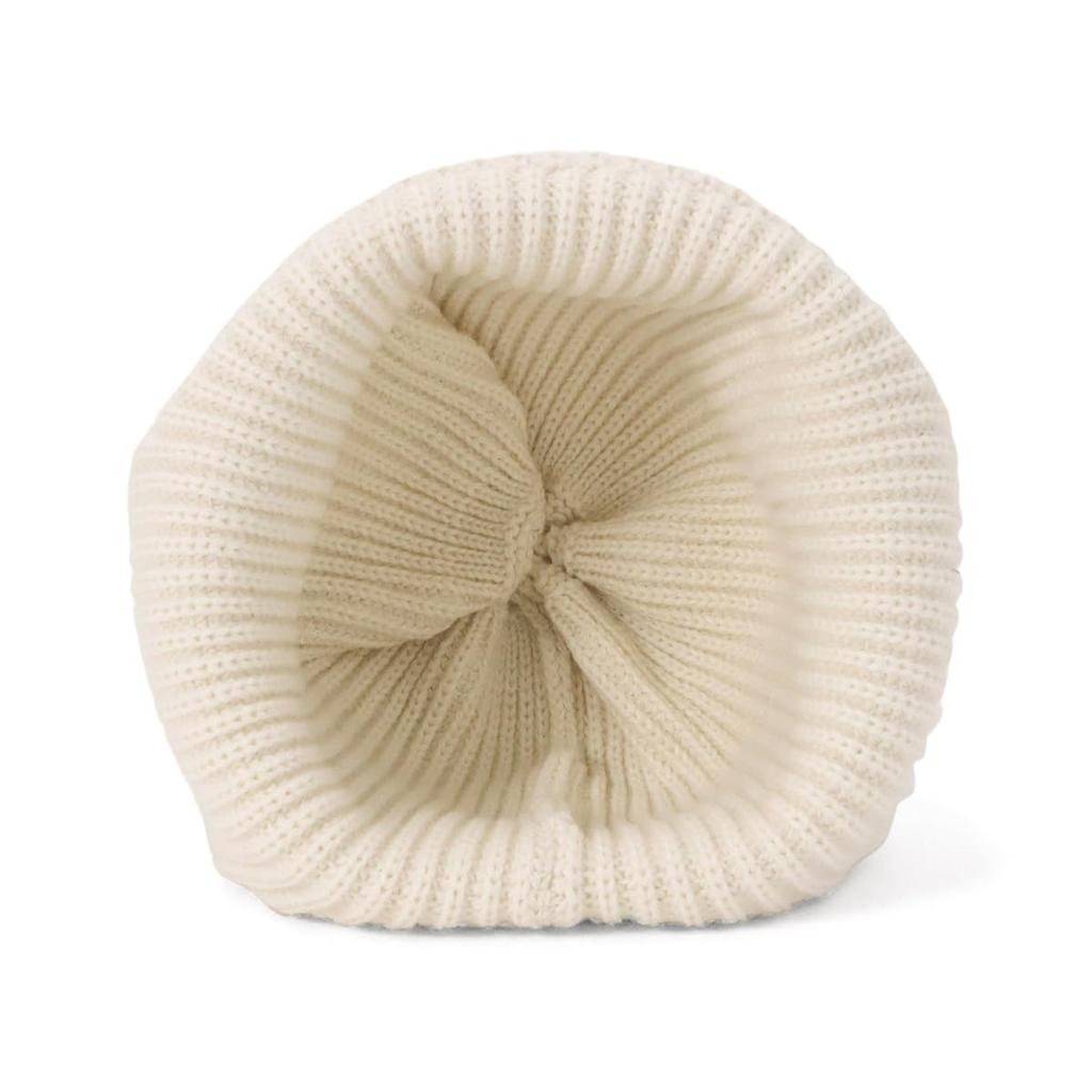 New Era Free Basic Cuff Knit Trapper Ivory Knit Warm and Cold Weather Cap,