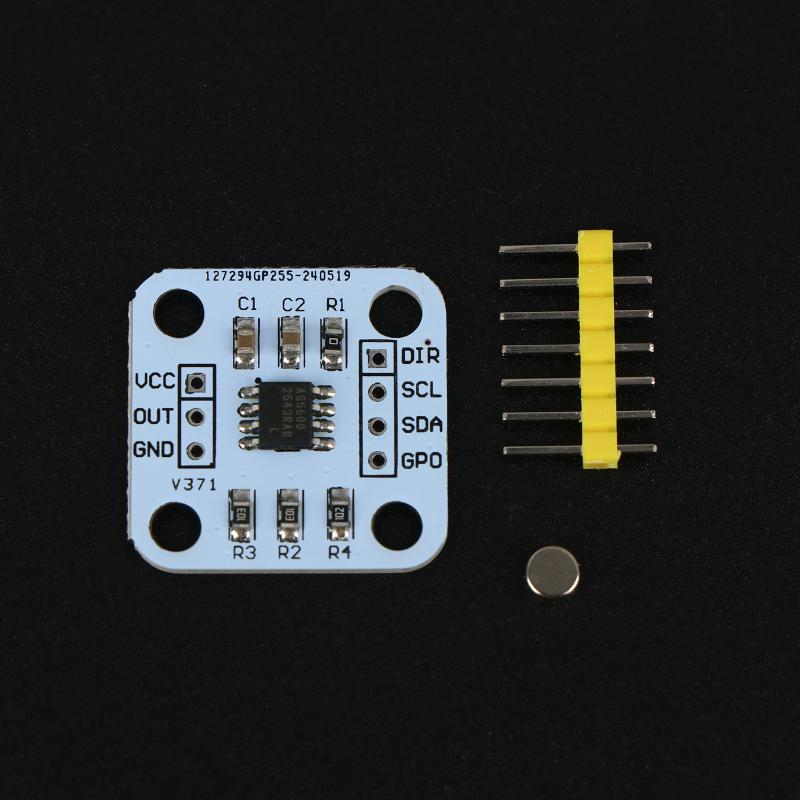 As5600 Magnetic Encoder 12Bit High Precision Angle Measurement Sensor Module Magnetic Induction