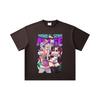 260 GSM Double Yarn 32 Count 100% Cotton Dandadan V22 Momo Seiko Print Unisex Heavy Cotton T Shirt