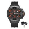 MEGIR Relogio Masculino Luxus-Quarz-Herrenuhr Gelbes Silikonarmband Militärische Sport-Armbanduhr Chronograph Automatisches Datum 8115