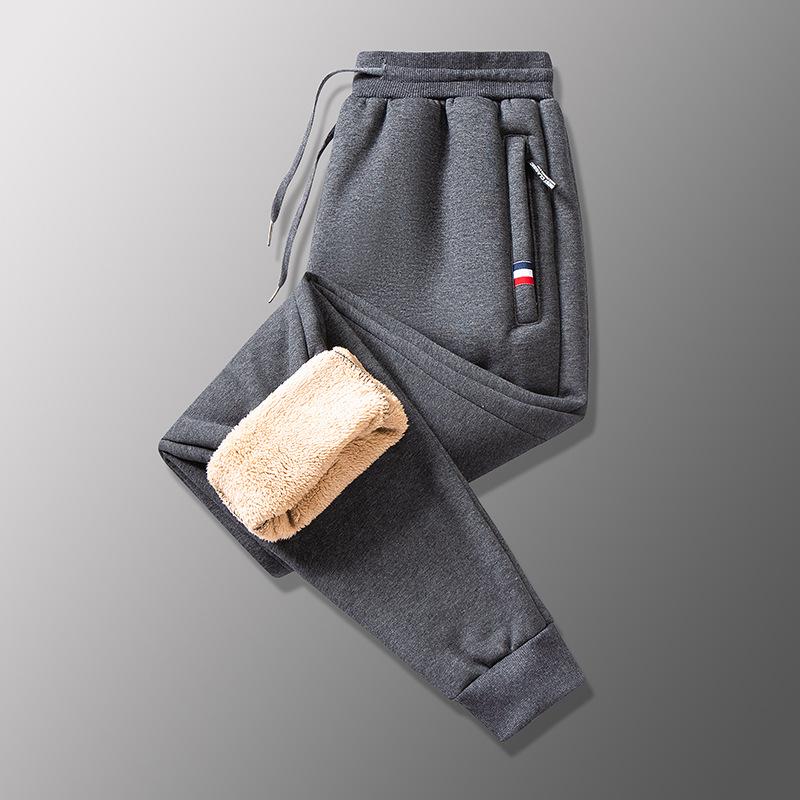 New Winter Men's Thick Warm Sweatpants Men's Sports Large Size Cashmere Pants Trend