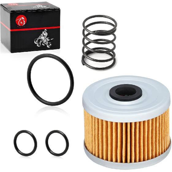 Oil Filter & Spring For Honda FourTrax 300 TRX300/FW TRX300EX TRX400EX Rancher 350 Foreman 400 450 500 520 Racher 420 Pioneer 500 520