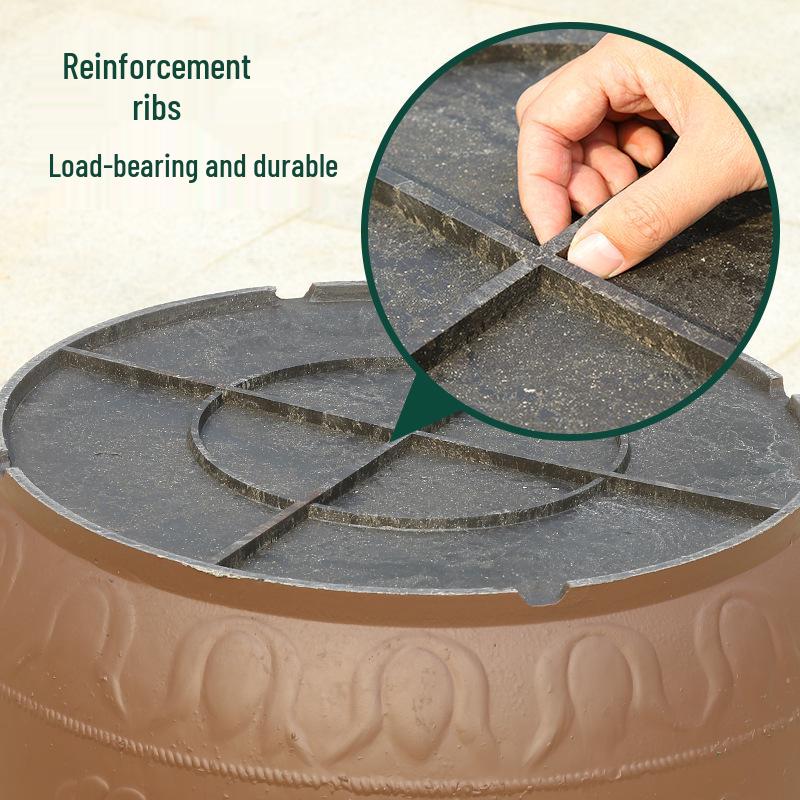 Extra Large Thick Plastic Flower Pot for Outdoor Plants, Trees, and Water Lilies