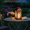 1PC Solar Lantern Outdoor Decorative Candle Lamp with Auto on/Off Waterproof Solar Powered for Garden Patio Yard Home Decor