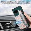 For Google Pixel 9a Leather Phone Cover with RFID Blocking Zipper Card Bag Kickstand