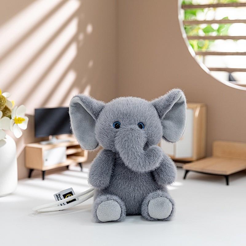 Cartoon Elephant Plush Toy Soft Short Pile For Kids And Collectors