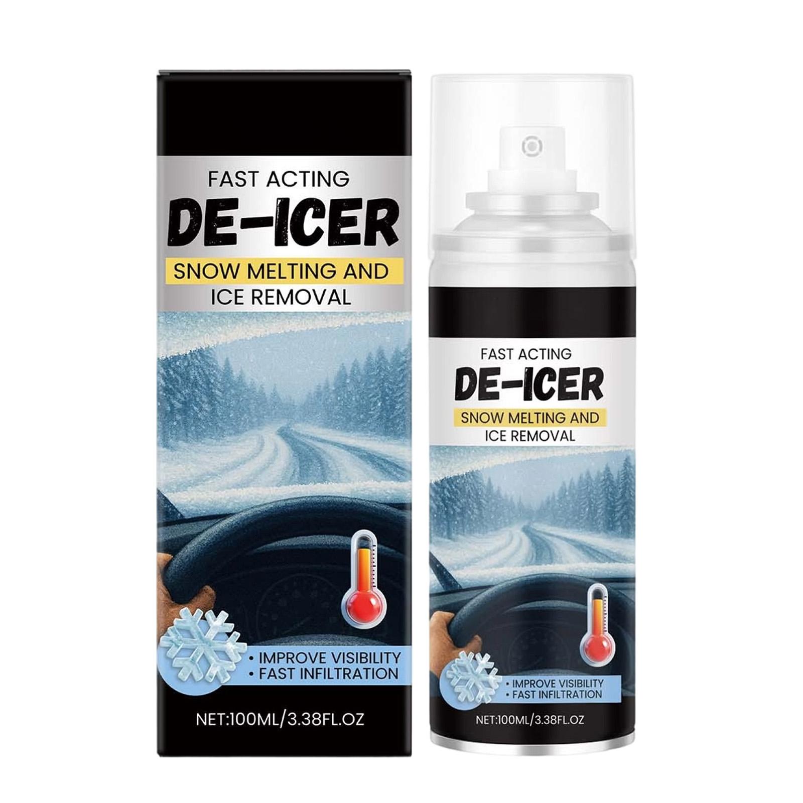 

Fast Acting -Icer Spray, 100ml Ice & Snow Melting Spray For Car Windshields, & Mirrors, Quick Ice Removal To Improve Winter Driving Visibility(100ml) One Size