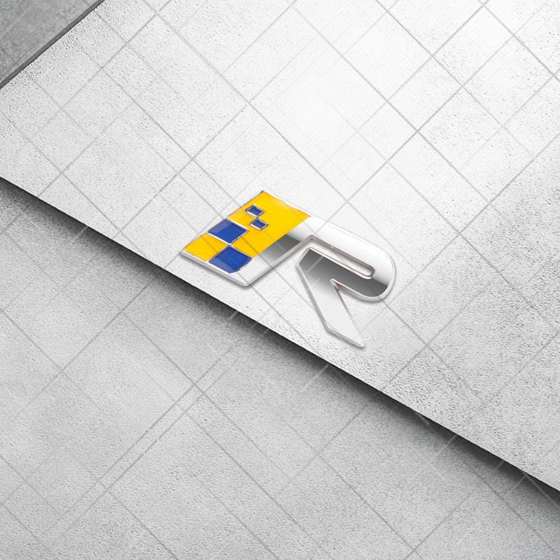 Metall 3D R Design Kühlergrill Logo Auto Styling Heckklappe Buchstaben Emblem Aufkleber für Volvo XC40 S80 S40 S60 XC60 XC90 XC70 V70 V60 S90