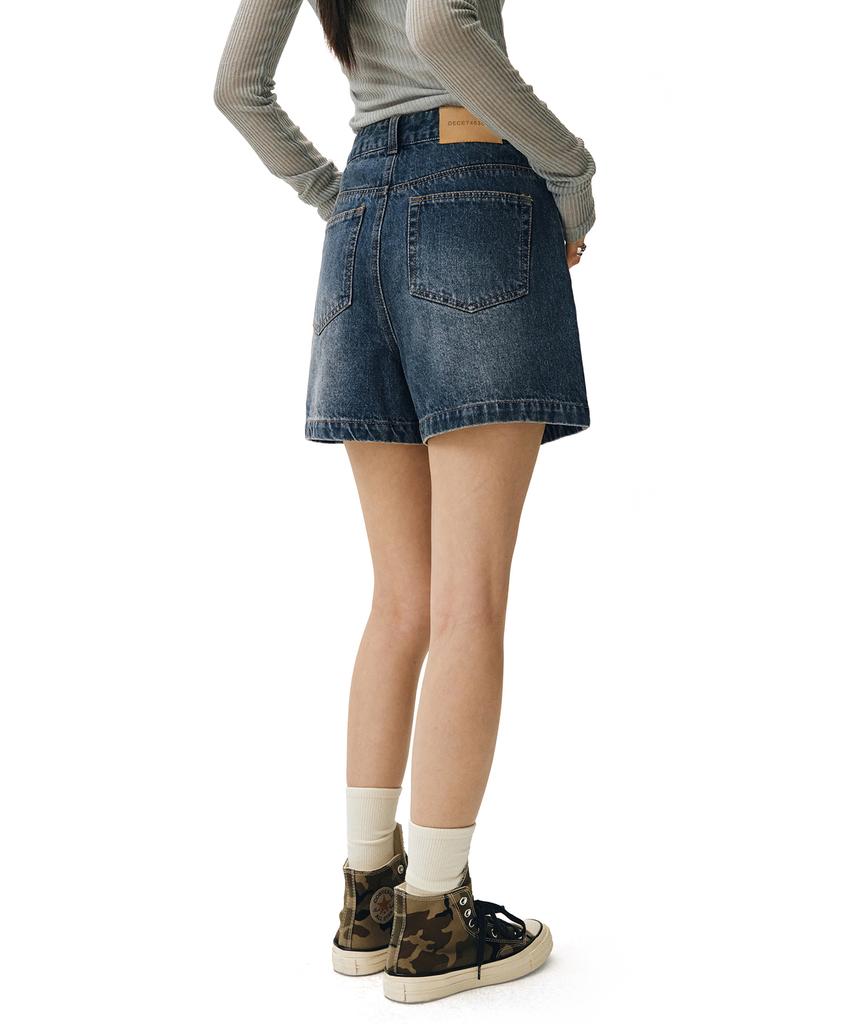 Deketeuumeon Signature Denim Shorts Dcwpt007Blueb