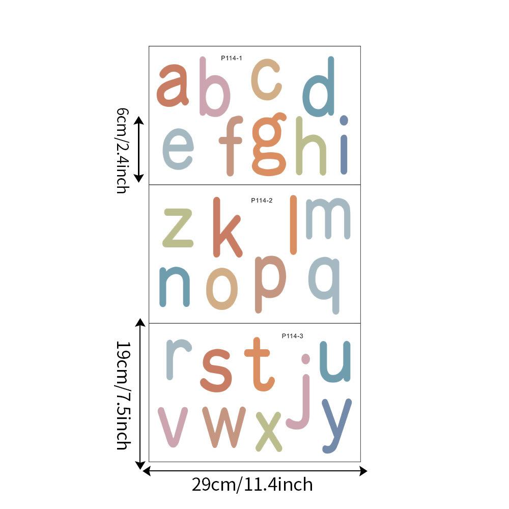 

Раскрашенная комбинация английских букв Детская спальня Кабинет Украшение дома Маленькие наклейки P114