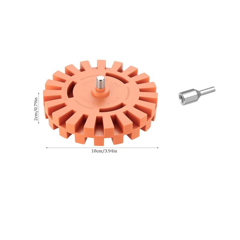 Auto Repair Paint Tool 15/20mm Foil Eraser Polishing Eraser Wheel Decal Remover Rubber Eraser Wheel To Remove Foil Glue Stickers