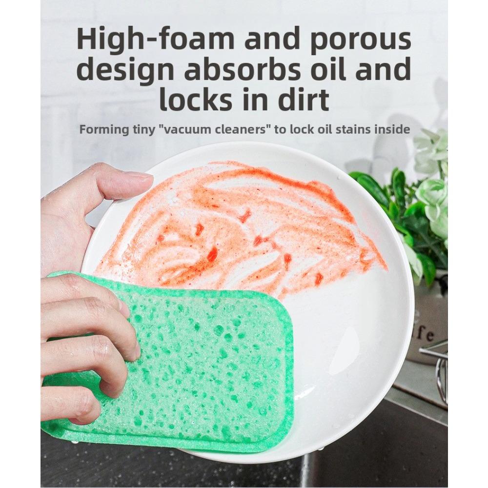Colorful High Foam Seaweed Sponge for Kitchen Cleaning, Dishwashing Sponge Block, Honeycomb Porous Sponge, Scouring Pad, Magic Wiping