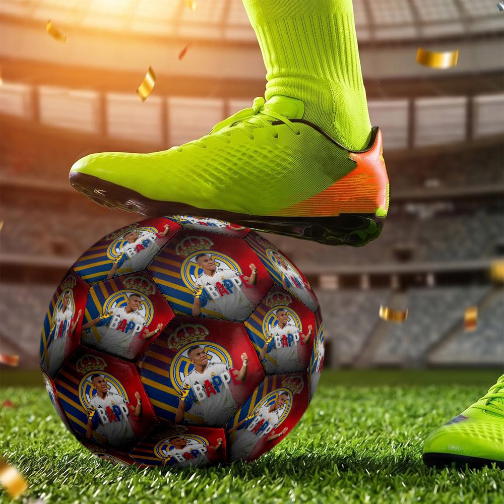 Mbappé Soccer Ball Size 5 Football Machine Sewn Indoor Outdoor Training and Matches Surprise Collection Gift Perfect Birthday Christmas Gift Idea