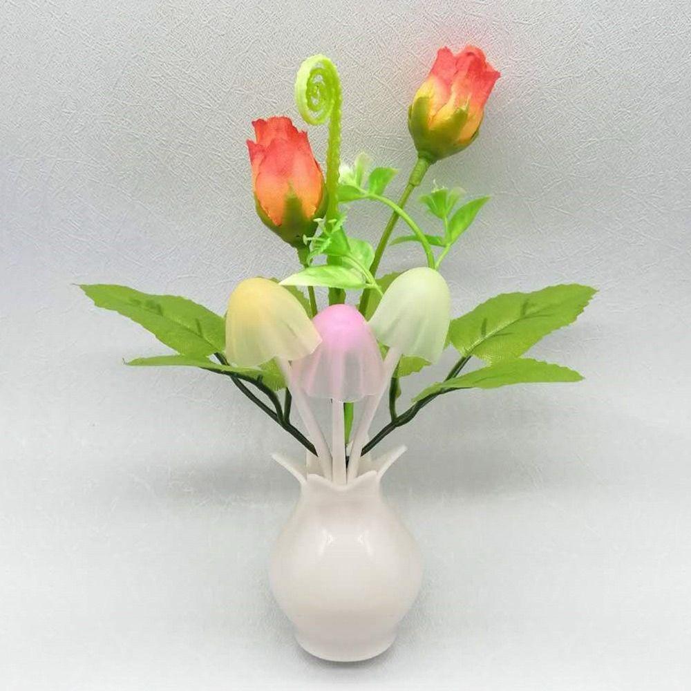 Handmade LED Mushroom Night Lights Colorful Little Night Light Pomegranate Bottle Floral Lamp