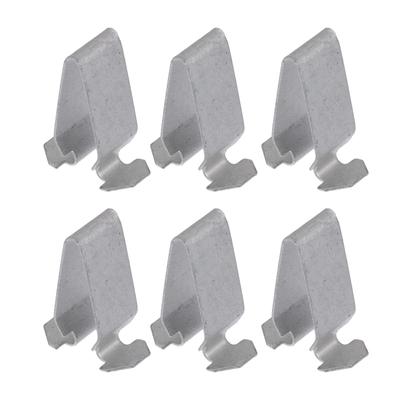 VekAuto 6pcs Durable Metal Silver Tone Interior Trim Mounting Bracket Clips for Volkswagen Passat 1998-2010