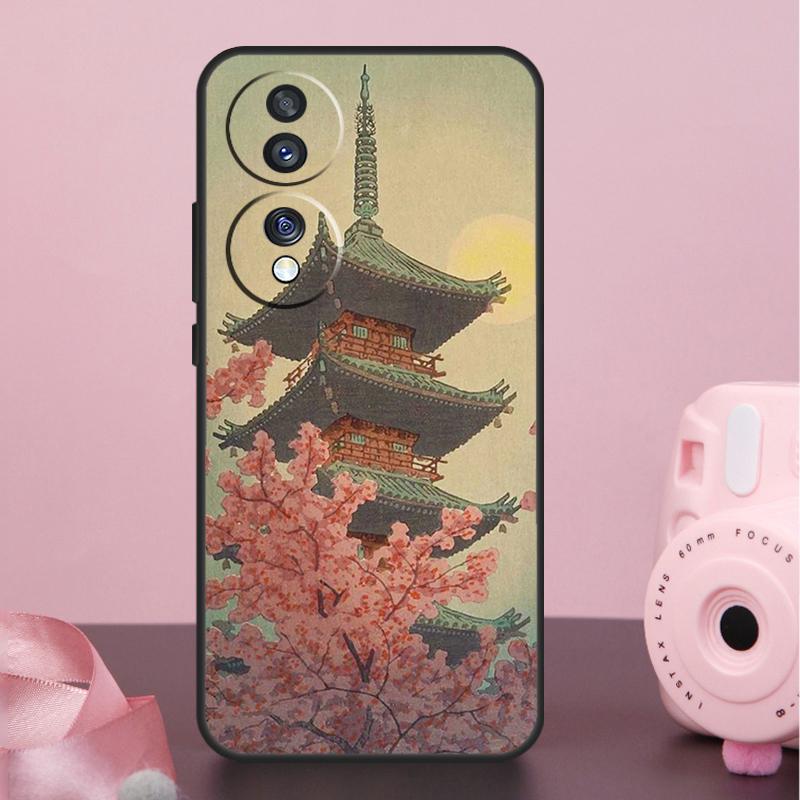 Japanese Style Art Japan Case For Honor 200 400 Pro 50 70 90 X9a X9b X9c X9d X8b X8c Win Magic 7 Lite 5 6 8 Pro Cover