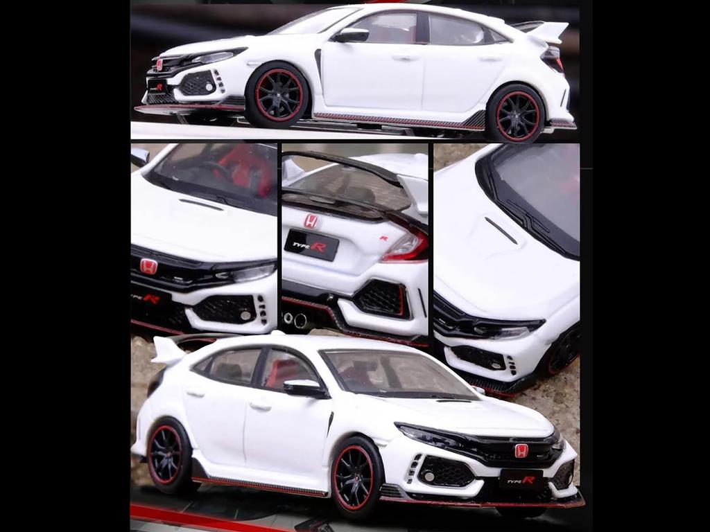 Inno Models Scale Honda Civic White Finished Product 1/64 Type-R (FK8) FK8-WHI
