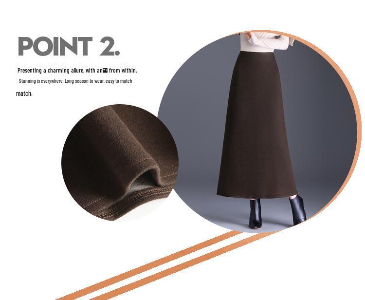 Elegant High-Waisted Fishtail A-Line Midi Skirt - Winter 2025 Slimming Style