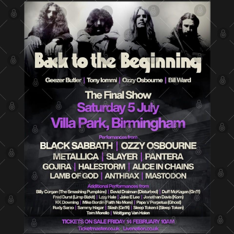 Black Sabbaths Back To The Beginning Die letzte Show am 5. Juli 2025 T-Shirt Klassisches T-Shirt