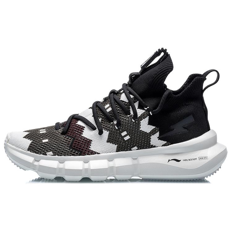 Neil Barrett X Li Ning Essence 2.3 Vintage Basketball Shoes Men's Mid top Black/White AGBQ121-2