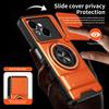 KEYSION Magnetic Phone Case for TECNO Spark Go 1 1S 2025 Slide Camera Protection Upright Kickstand 360 Ring Shockproof Back Cover