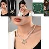 Exquisite Pearl Flower Necklace For Women With Gold And Silver Accents Perfect For Trendy Fall Fashion