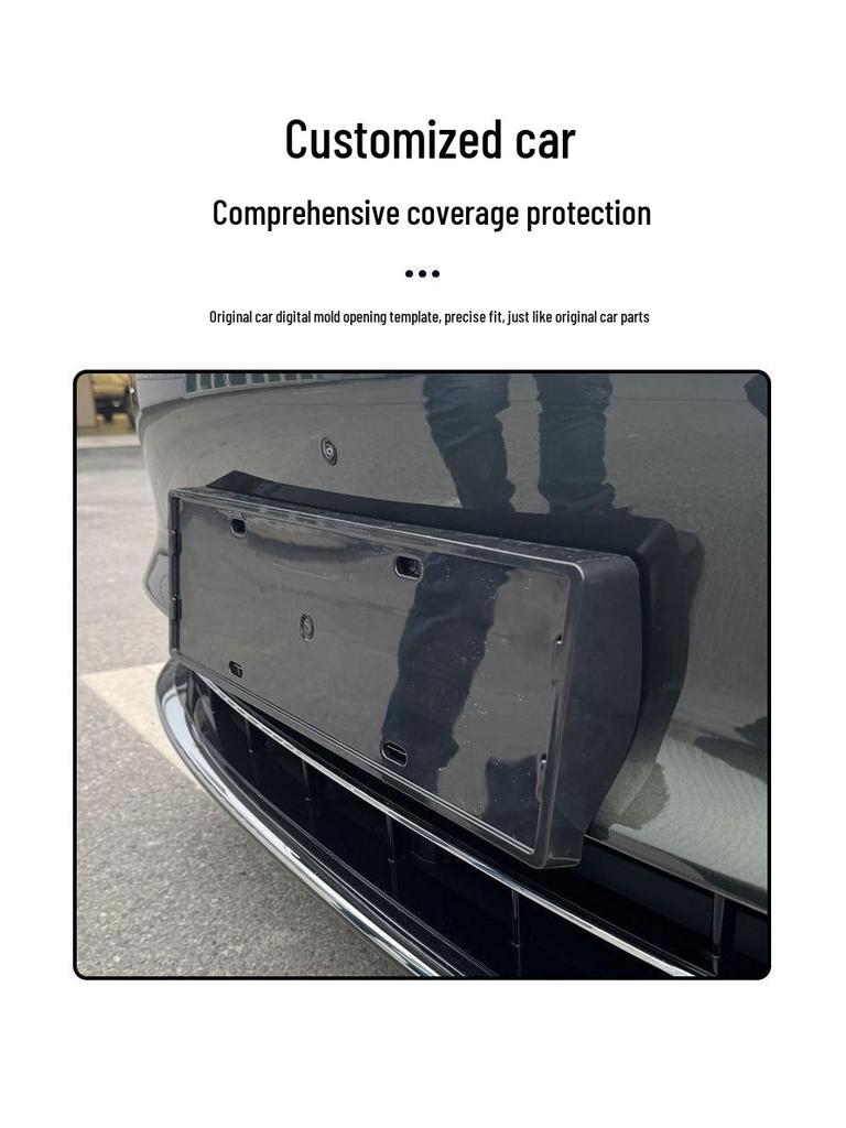 2025 S9T Full Edge Green License Plate Frame for New Energy Vehicles