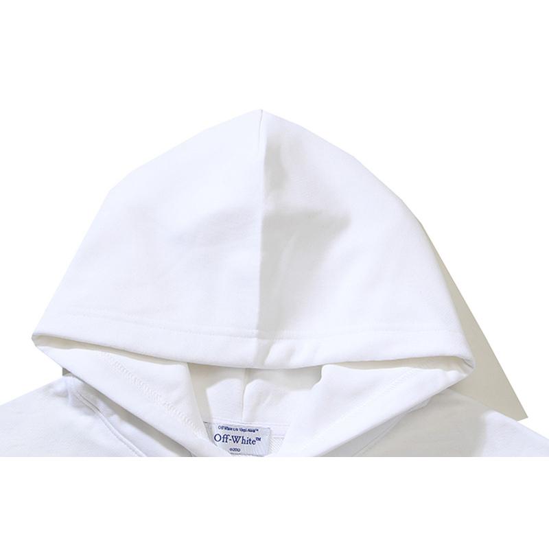 1227 Off-White 2025 Podzim/Zima Nová mikina s kapucí se vzorem OW Ant Arrow pro muže a ženy