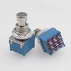Buerjia 10Pcs 3PDT Guitar Effects Stomp Switch Guitar Foot Switch 9Pin Latching Push Button Switch with Solder Terminals ON-ON
