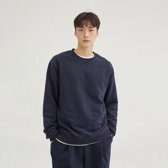 Spao Regular Fit Round Neck Sweatshirt Men’s Casual Top L
