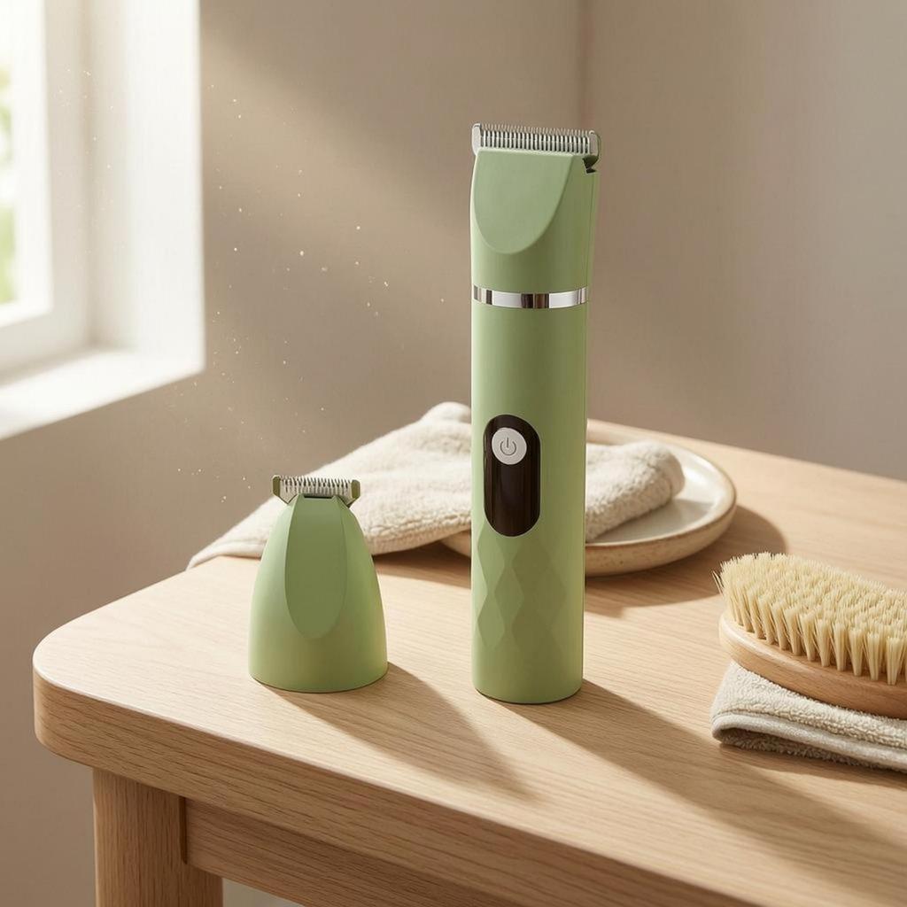 MultiFunction Grooming Trimmer Detachable Heads Cordless Pet Washable for Body Trimming