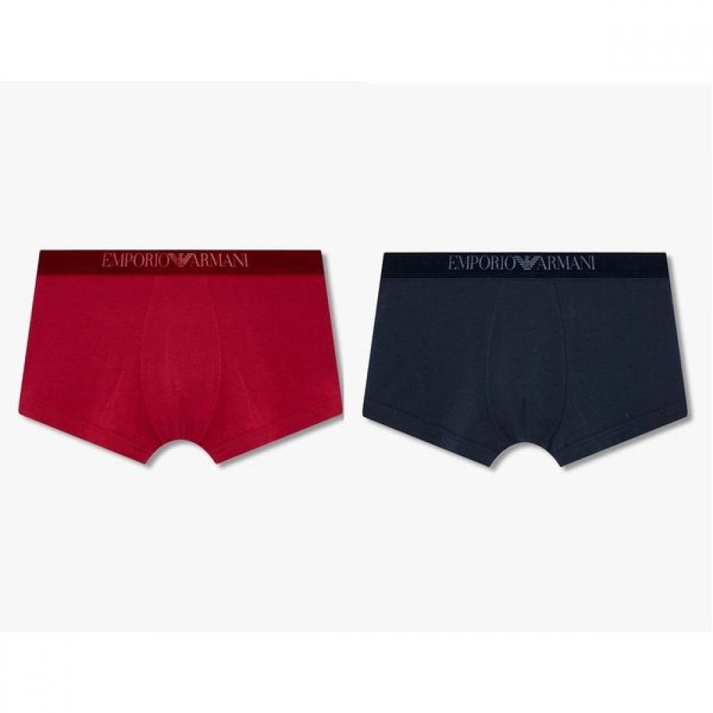 Emporio Armani Men S Velvet Logo Cotton drawerS Set 2pcS 0815312061 0815312062 M(100)