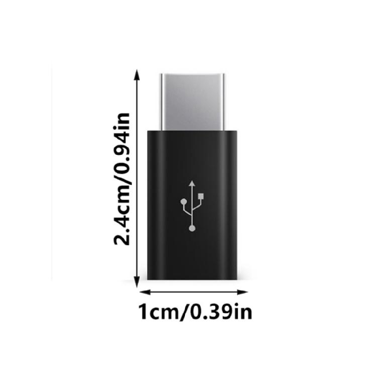 MicroUSB to USB Type C Adapter, Type C Female to MicroUSB Male Connectors for Charging and 480Mbps Data Sync