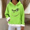 Women's Casual Fashion Print Long Sleeve Hooded Sweatshirt Top