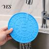 Slow Lick Feeding Mat Pet Food with Strong Suction Cup, Bone Paw Print Design Dog Eating Bowl Accessory Mat, for Preventing Choking Feeder