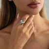 IngeSight.Z Minimalism Y2K Smooth Pointed Love Heart Open Ring for Women Stylish Gold Color Irregular Finger Ring Couple Jewelry