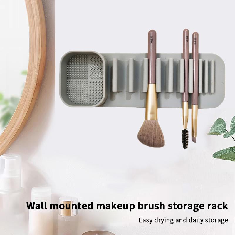 1PCS Silicone Powder Puff Washer Sponge Storage Artifact Washing Bowl Makeup Brush Cleaning Box Make-up Egg Drying Tool Set