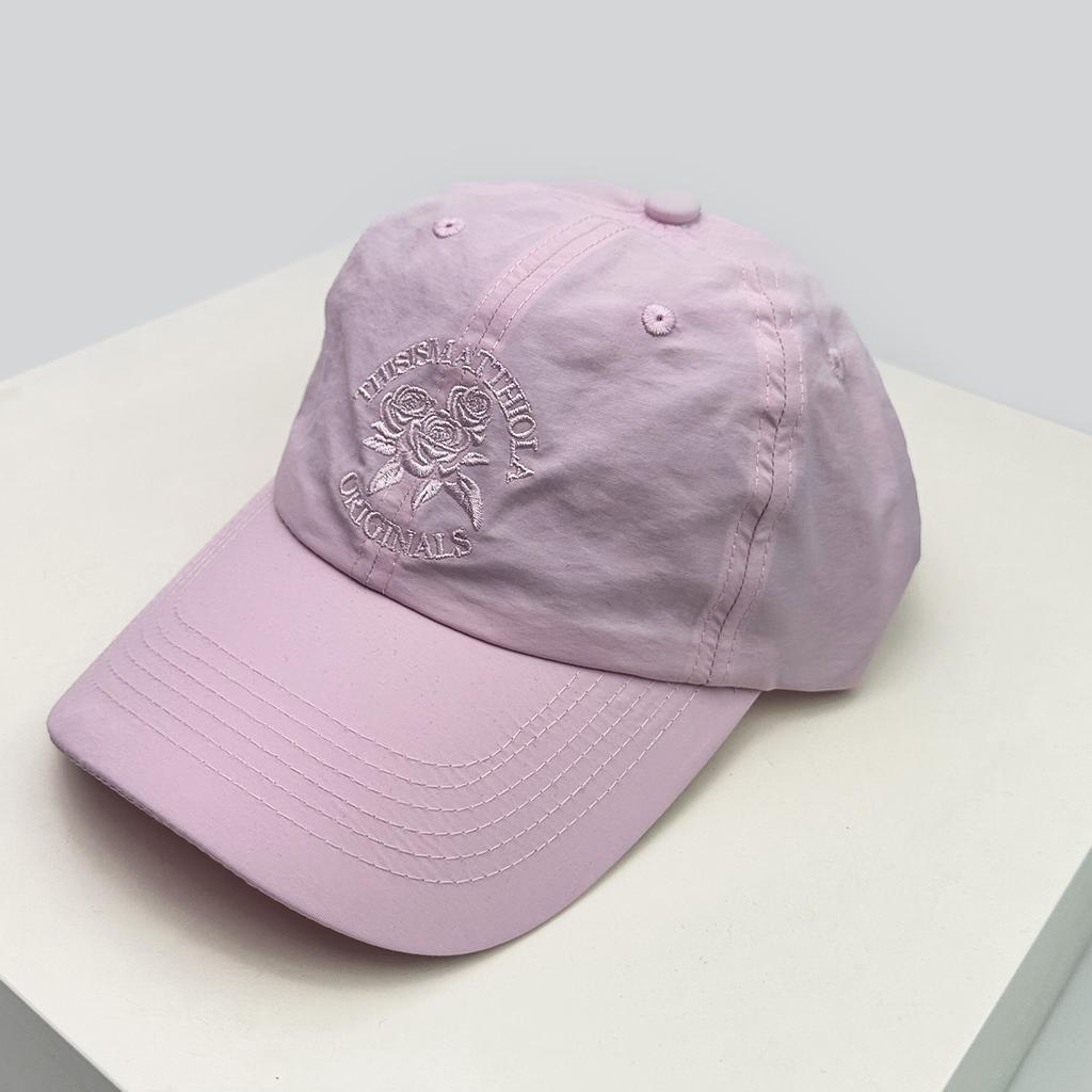 And Women Fast Drying Letter Print Rose Embroidery Baseball Caps Sun Protection Outdoor Use Air Permeable Korean Style Peaked Hats All-Match