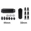 Aluminum Racing Fuel Filter 44mm/50mm with AN6/AN8/AN10 Fittings 60/100 Micron Filter Universal Engine Fuel Purifier Filter for Cars Trucks &