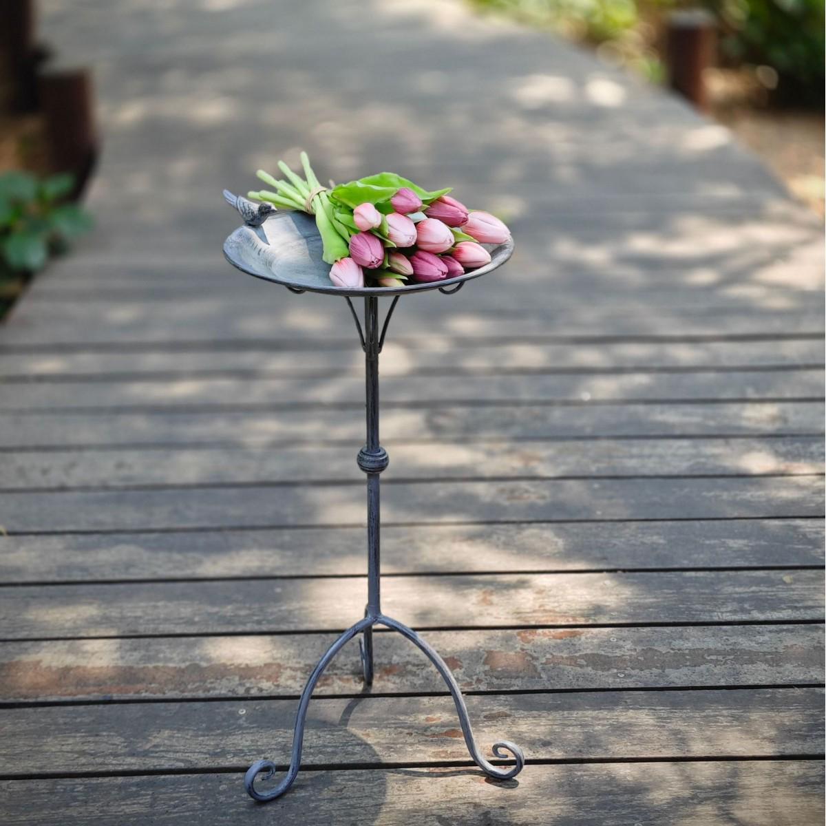 

Temu Decorative Bird Feeder with Watering Tray and Stand, Disassembly Type.
