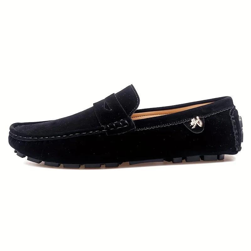 Pánské ležérní boty Módní Pánské Semišové Měkké Pánské Mokasíny Pánské Boty na Řízení špinavě bílé boty pro muže zapatos casuales