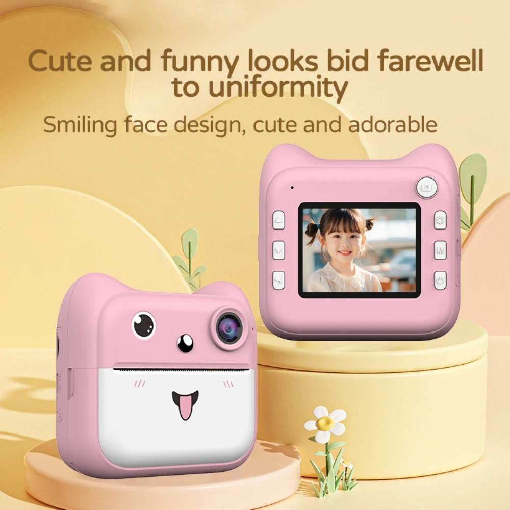 Kids Camera Instant Print 1080P HD Toddler Digital Video Camera 2.4-Inch Toy for Girls Boys Age 3-12 Christmas Birthday Gift