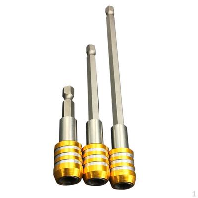 3pc Magnetic Extension Screwdriver Drill 1/ Shank Holders