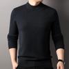 Hengyuanxiang Men's 100% Pure Wool Mock Neck Sweater